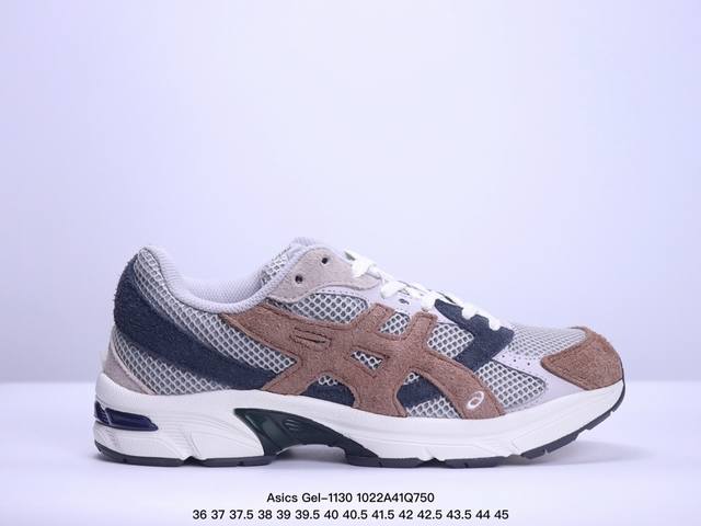 Asics Gel-1 亚瑟士运动跑步鞋 1A256-113 尺码：35～45 环保太空合成革配合透气网眼布鞋面材质 中底3D可视GEL缓震胶效果 升级EVA全