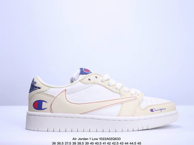 海外爆款限量发售！公司级 Travis Scott x Fragment Design x Jordan Air Jordan 1 Low OG SP “冠军联