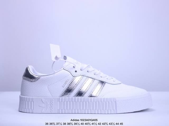 Adidas 阿迪达斯 女款运动鞋 三叶草SAMBA VELENTINE 休闲鞋 德训鞋 复古板鞋经典运动鞋。一款阿迪达斯的Samba面包鞋，该鞋具有厚实的用料