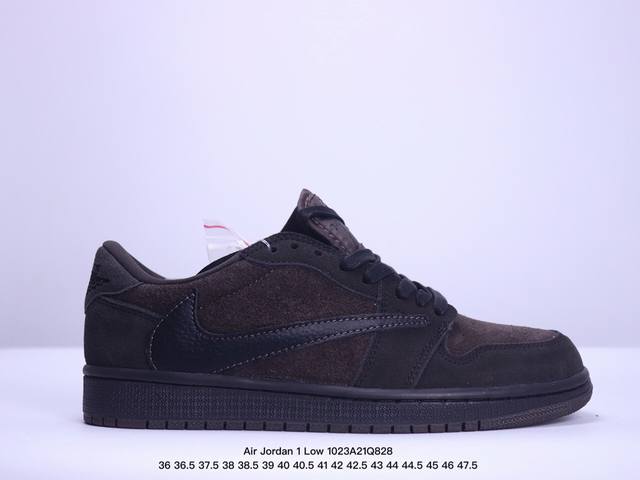 公司级Fragment x Travis Scott x GIVENCH Air Jordan 1 Low 三方联名倒钩 性价比原盒出货 全新的三方联名低帮倒钩