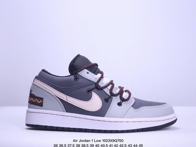 特价 耐克 乔丹Air Jordan 1 Low AJ1 乔1 乔丹1代aj1 解构绑带 双鞋带 低帮复古文化休闲运动篮球鞋。从19 年面世的元年款汲取设计灵感