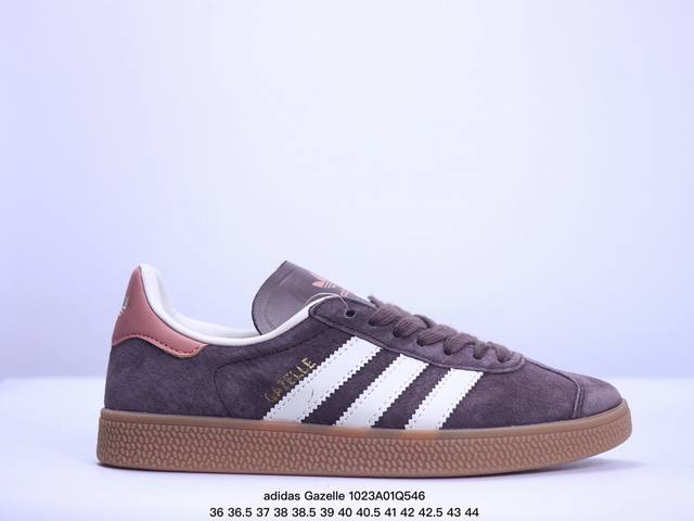 阿迪达斯 adidas Originals Gazelle INdoor 三叶草休闲防滑耐磨低帮板鞋 鞋头出色设计 塑就出众贴合感 稳固的后跟贴合足部曲线设计