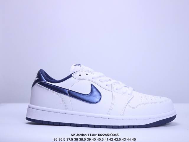 Air Jordan 1 Low 85 OG Metallic Blue 低帮 金属蓝 AJ1 乔丹1代 aj1 乔1 中邦 金属海军蓝 白蓝 乔丹篮球鞋系列