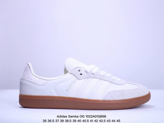 公司级阿迪达斯三叶草Adidas Originals Samba OG 桑巴舞系列绅士德训足球风百搭低帮休闲运动板鞋 货号:JI3993 尺码:36 36.5