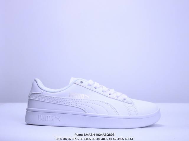 福利全新 Puma 彪马开口笑 SMASH VULC CV 夏日清新系列 简洁的色彩与帆布结合官方新款主推 货号:365215-07 尺码:35.5 36 37