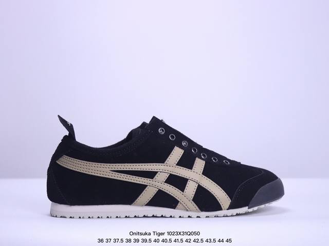 加绒Asics 亚瑟士 男女鞋真标半码制 日产经典老牌-鬼塚虎 Onitsuka Tiger Mexico 66经典墨西哥系列复古经典百搭板鞋休闲运动鞋慢跑鞋