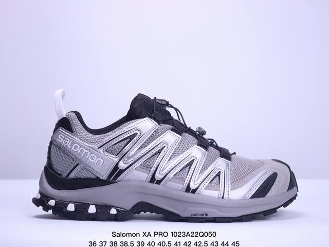 公司级Salomon XA PRO XT-6 FT萨洛蒙户外越野跑鞋 鞋面采用SENSIFIT贴合技术 全方位贴合包裹脚型 鞋跟部鞋底牵引设计 提供强大的抓地性