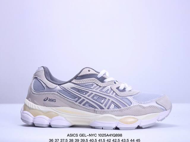 公司级ASICS 亚瑟士GEL-NYC 2055透气网眼鞋面配合部分合成革材质 采用全新AHAR+橡胶材质 更加耐磨 货号: 3A789-101 尺码:36 3