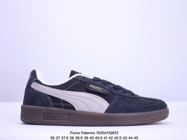 真标Puma Palermo Special复古单品 彪马 防滑耐磨低帮德训板鞋 货号:397549 01 尺码:36 37 37.5 38 38.5 39 4