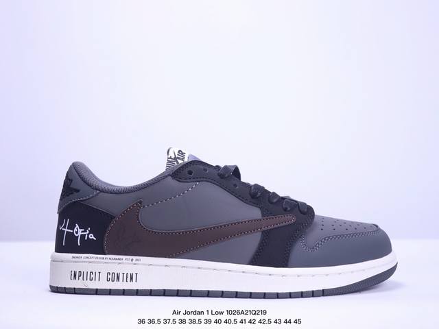 Travis Scott x Jordan Air Jordan 1 Low OG “Velvet Brown”倒钩9.0 丝绒摩卡 耐磨透气 低帮 复古篮球鞋