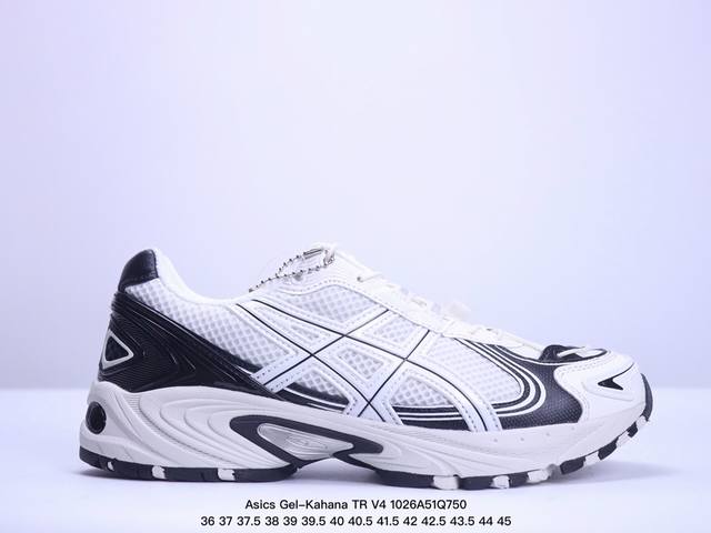 Asics Gel-Kahana TR V4 阿斯克斯 V4 低帮 海洋绿色 户外机能减震防滑低邦生活休闲鞋男女同款 鞋面采用耐磨的合成皮革和透气网布材质，该鞋