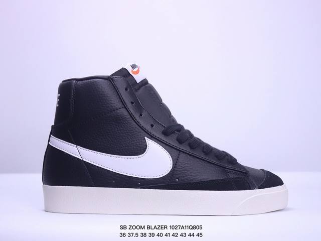 Nike耐克SB ZOOM BLAZER 开阔者高帮运动滑板鞋 XM1027Q805