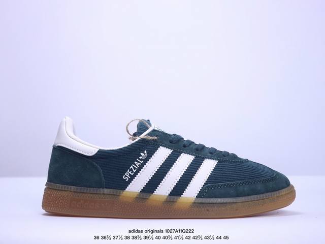 adidas originals HANDBALL SPEZIAL 舒适防滑 耐磨低帮 训练鞋男女款绿色 XM1027Q222