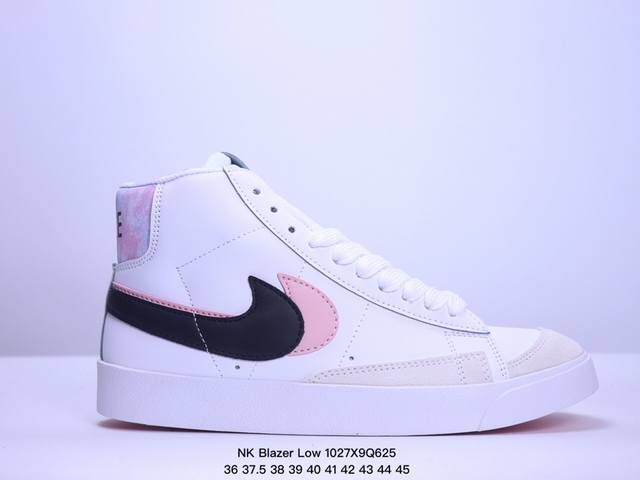 真标NIke Blazer Mid‘77 SUEDE 经典百搭高帮开拓者休闲运动板鞋 货号:DD1847-101 尺码:36-45 XM1027Q625