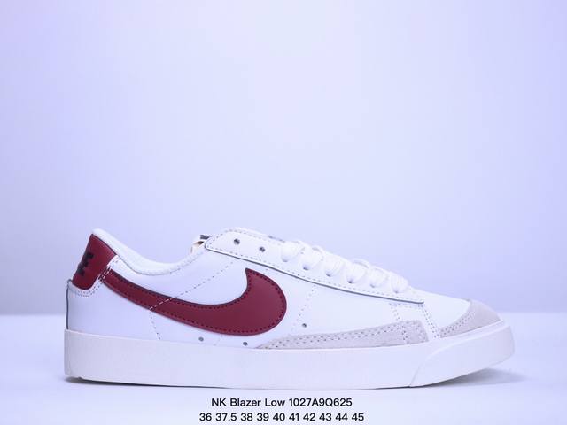 真标NK Blazer Low‘77 Jumbo 经典百搭低帮开拓者休闲运动板鞋 货号:DA6364-101 尺码:36-45 XM1027Q625