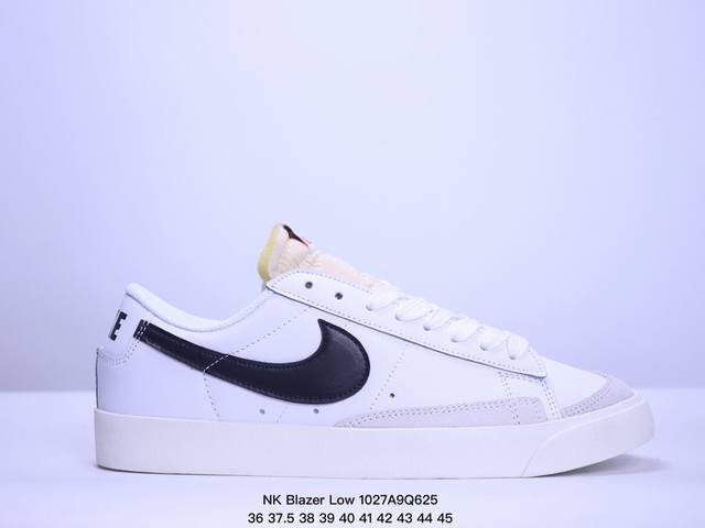 真标NK Blazer Low‘77 Jumbo 经典百搭低帮开拓者休闲运动板鞋 货号:DA6364-101 尺码:36-45 XM1027Q625