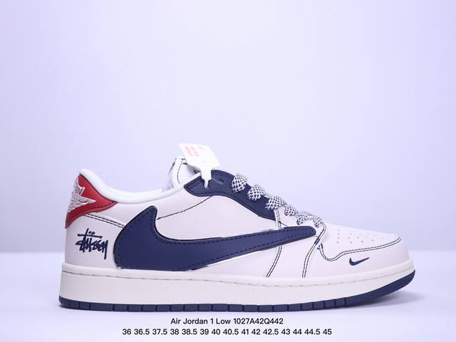 海外爆款限量发售！公司级 Travis Scott x Fragment Design x Jordan Air Jordan 1 Low OG SP “斯图西