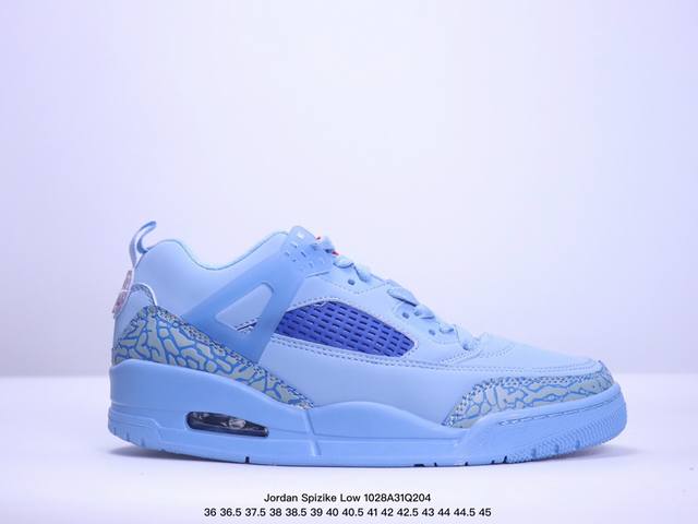 Jordan Spizike Low AJ 3.5 乔丹合体元素 文化休闲板鞋 #整双鞋在 Air Jordan 5 Low 廓形的基础上，通过加入 AJ3 的