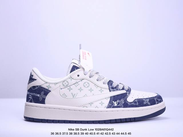 LV x Nike 此款主张打破传统的工业化流水线设计限制，以Made by ideas的超级创意为理念，集结众多潮流设计师，结合时下最ing潮流风尚，为潮流爱