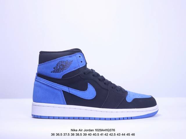 耐克 男女同款运动板鞋 Nike Air Jordan 1 Retro High OG 乔丹一代aj1 乔1 AJ1 篮球鞋复刻运动鞋。皮面高帮板鞋的设计灵感源