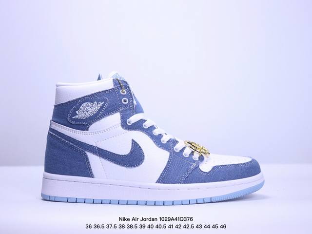 耐克 男女同款运动板鞋 Nike Air Jordan 1 Retro High OG 乔丹一代aj1 乔1 AJ1 篮球鞋复刻运动鞋。皮面高帮板鞋的设计灵感源