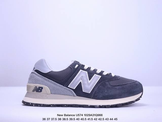 公司级升级原楦开发纸版版型#全新574升级版来啦！NB新百伦New Balance U574升级版系列低帮复古休闲运动慢跑鞋 货号:ML574EVG 尺码:36