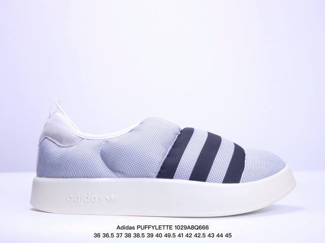 真标Adidas PUFFYLETTE 阿迪达斯三叶草 毛毛虫 复古运动鞋 货号:GY4559 尺码:36 36.5 37 38 38.5 39 40 49.5