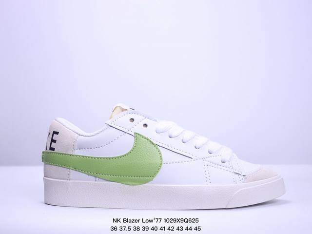 真标NK Blazer Low‘77 Jumbo 经典百搭低帮开拓者休闲运动板鞋 货号:DQ8769-100 尺码:36-45 XM1029Q625