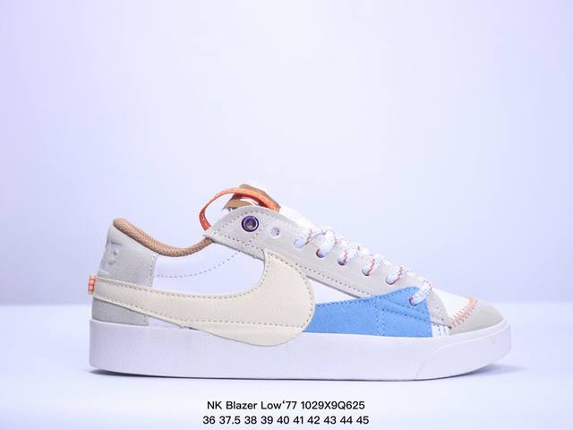 真标NK Blazer Low‘77 Jumbo 经典百搭低帮开拓者休闲运动板鞋 货号:DQ8769-100 尺码:36-45 XM1029Q625