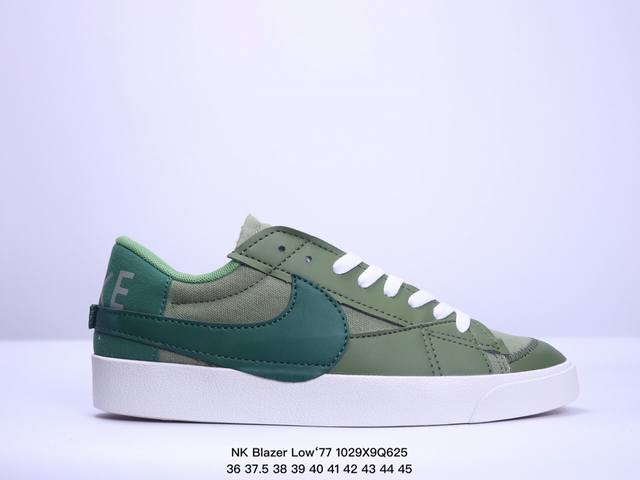 真标NK Blazer Low‘77 Jumbo 经典百搭低帮开拓者休闲运动板鞋 货号:DQ8769-100 尺码:36-45 XM1029Q625