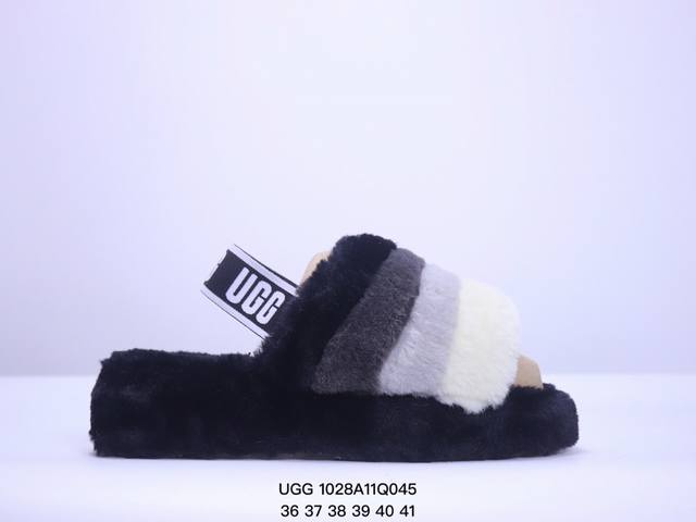 UGG 雪地靴 女鞋广东原产，采用TPU模压定型翻毛皮鞋面材质，内嵌人造卷曲羊毛毛绒里衬和鞋垫,保暖锁热，选用17毫米UGGPURE 植入式羊毛里衬与可拆卸的U