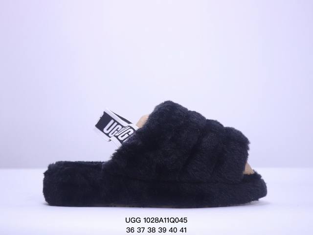 UGG 雪地靴 女鞋广东原产，采用TPU模压定型翻毛皮鞋面材质，内嵌人造卷曲羊毛毛绒里衬和鞋垫,保暖锁热，选用17毫米UGGPURE 植入式羊毛里衬与可拆卸的U