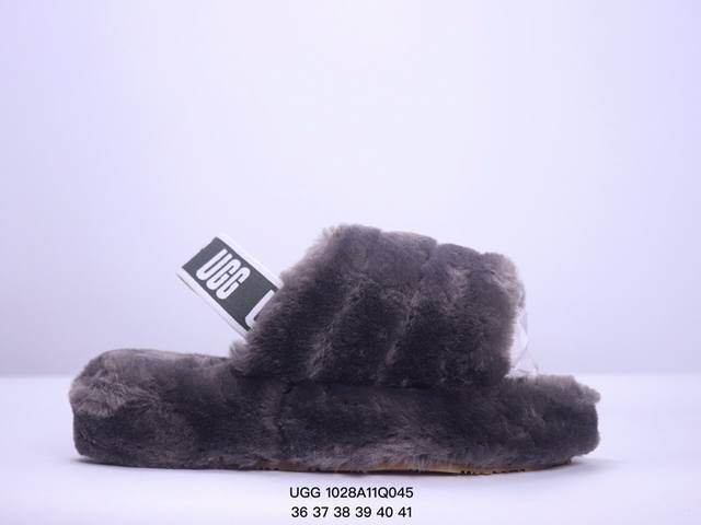 UGG 雪地靴 女鞋广东原产，采用TPU模压定型翻毛皮鞋面材质，内嵌人造卷曲羊毛毛绒里衬和鞋垫,保暖锁热，选用17毫米UGGPURE 植入式羊毛里衬与可拆卸的U