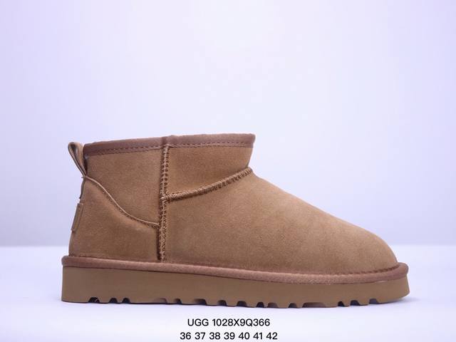 UGG Classic Ultra Mini 冬季加毛保暖雪地靴 皮毛一体短靴 XM1028Q366