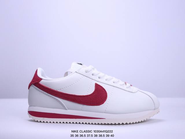 真标带半码！ 耐克NIKE CLASSIC CORTEZ NYLON 阿甘 完美楦型 EVA轻量缓震材质 采用最新改良独立三层模具版本 采用二次发泡EVA轻量缓