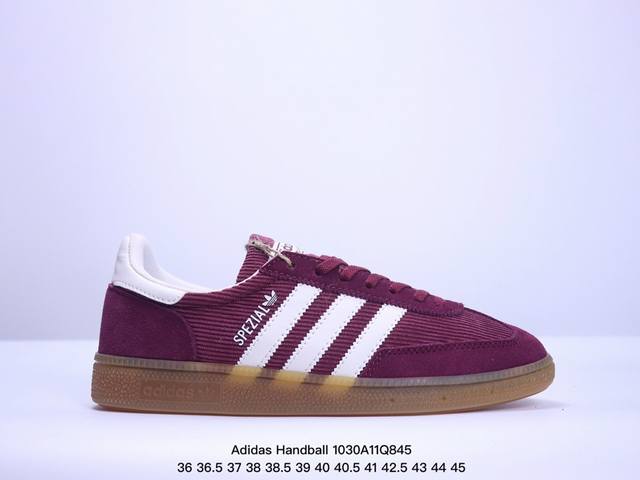 Adidas Handball Spezial 三叶草手球特别版圣帕特里克节联名款 全鞋采用yezzy500一样的皮料 灯芯绒皮面材质 特殊工艺技术 原盒包装