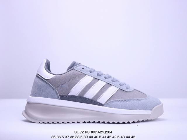 adidas Originals SL 72 RS 复古运动鞋系列风靡全球，乘着这股浪潮，品牌继续从档案库中汲取灵感，成为近期醒目的复古代表鞋作之一，同时也是“