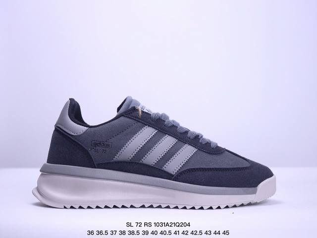 adidas Originals SL 72 RS 复古运动鞋系列风靡全球，乘着这股浪潮，品牌继续从档案库中汲取灵感，成为近期醒目的复古代表鞋作之一，同时也是“