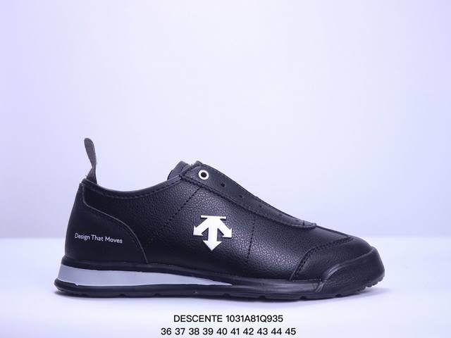 DESCENTE 迪桑特 CHRON TEMPO SLIP-ON运动生活休闲鞋，轻松方便的一脚 蹬设计，搭配轻质弹性鞋底，脚感舒适，简洁的帆布鞋面设计 适用于多