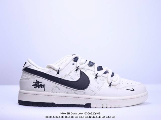 海外爆款限量发售！公司级 Nike SB Dunk Low“北面联名 猪八拼色蓝勾” 周年高端定制 低帮休闲板鞋 定制鞋盒 大厂纯原品质出货 超高清洁度 皮料切