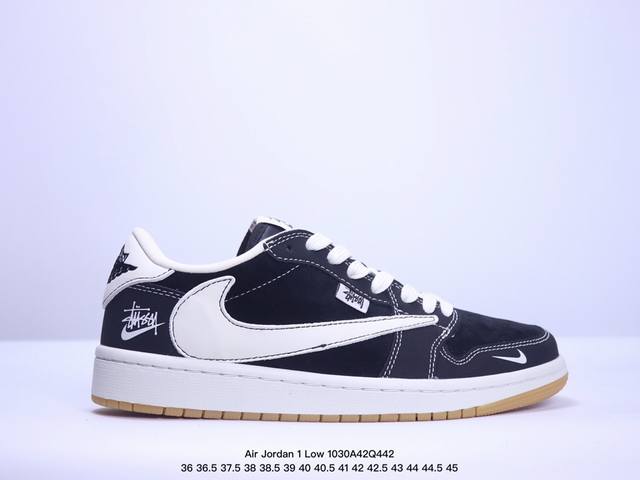 海外爆款限量发售！公司级 Travis Scott x Fragment Design x Jordan Air Jordan 1 Low OG SP “斯图西