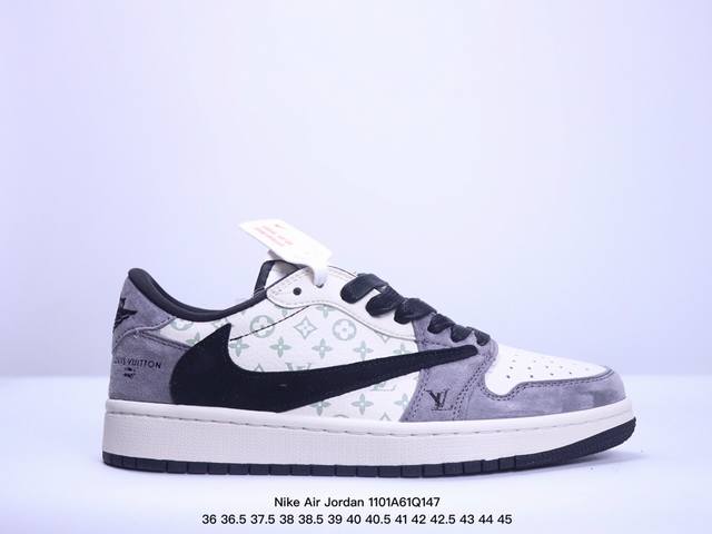 耐克 Nike Air Jordan 1 Low OG SP Military Blue AJ1乔1 倒勾 路易威登联名 低帮篮球鞋 AJ1 乔丹1代 aj1