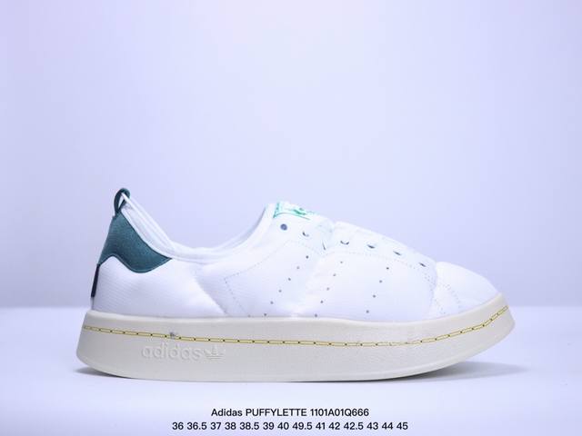 真标Adidas PUFFYLETTE 阿迪达斯三叶草 毛毛虫 复古运动鞋 货号:GY4559 尺码:36 36.5 37 38 38.5 39 40 49.5