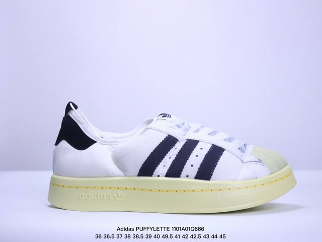 真标Adidas PUFFYLETTE 阿迪达斯三叶草 毛毛虫 复古运动鞋 货号:GY4559 尺码:36 36.5 37 38 38.5 39 40 49.5