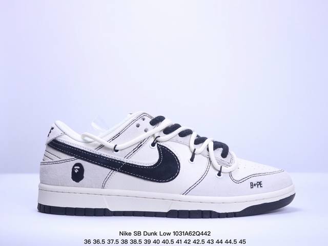 海外爆款限量发售！公司级 Nike SB Dunk Low“北面联名 猪八宝蓝勾” 周年高端定制 低帮休闲板鞋 定制鞋盒 大厂纯原品质出货 超高清洁度 皮料切割