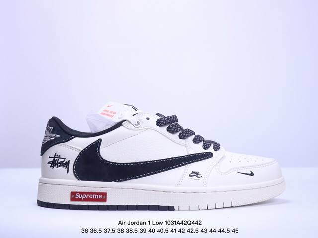 海外爆款限量发售！公司级 Travis Scott x Fragment Design x Jordan Air Jordan 1 Low OG SP “斯图西