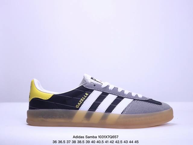 Adidas Originals Samba OG Black Anniversary 桑巴舞系列绅士德训足球风百搭低帮休闲运动板鞋 XM1031Q 7