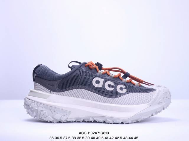 全新户外鞋款，耐克NIKE ACG Mountain Fly 2 Low ACG山脉2代系列低帮户外登山越跑徒步休闲运动鞋 官方货号：HF6245 002尺码：