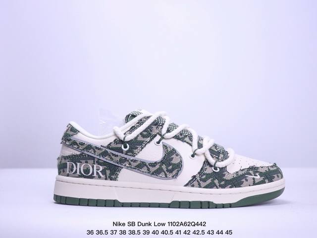 耐克Nike SB Dunk Low 扣篮系列复古低帮休闲运动滑板板鞋。采用脚感柔软舒适ZoomAir气垫，有效吸收滑板等极限运动在落地时带来的冲击力，为街头运