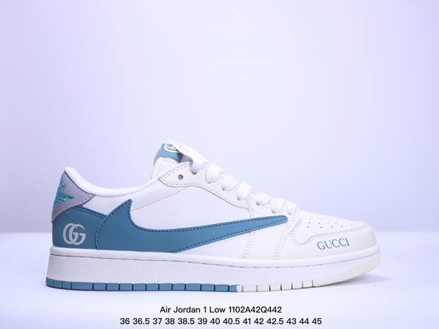 海外爆款限量发售！公司级 Travis Scott x Fragment Design x Jordan Air Jordan 1 Low OG SP “古驰联